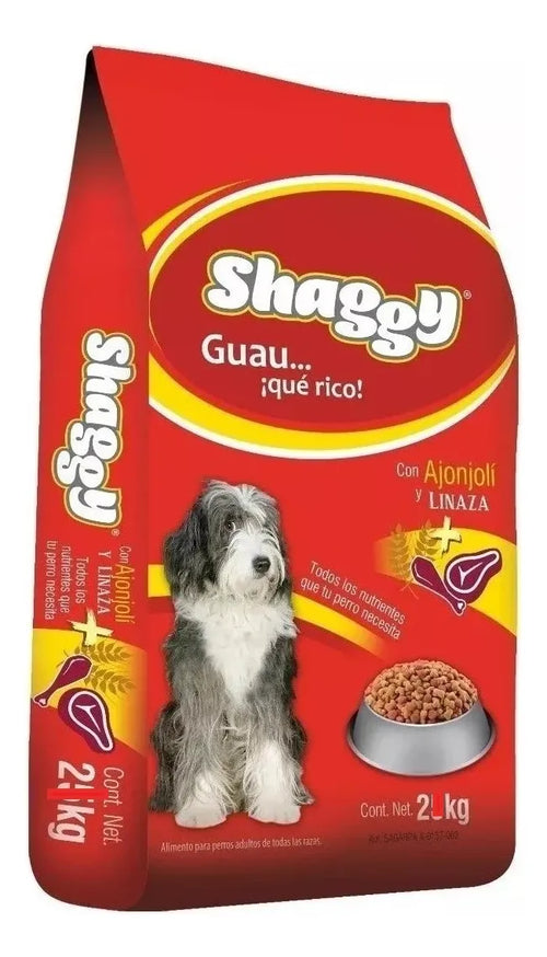 Alimento Croqueta Perro Adulto Shaggy 20 Kg - 16% Proteína