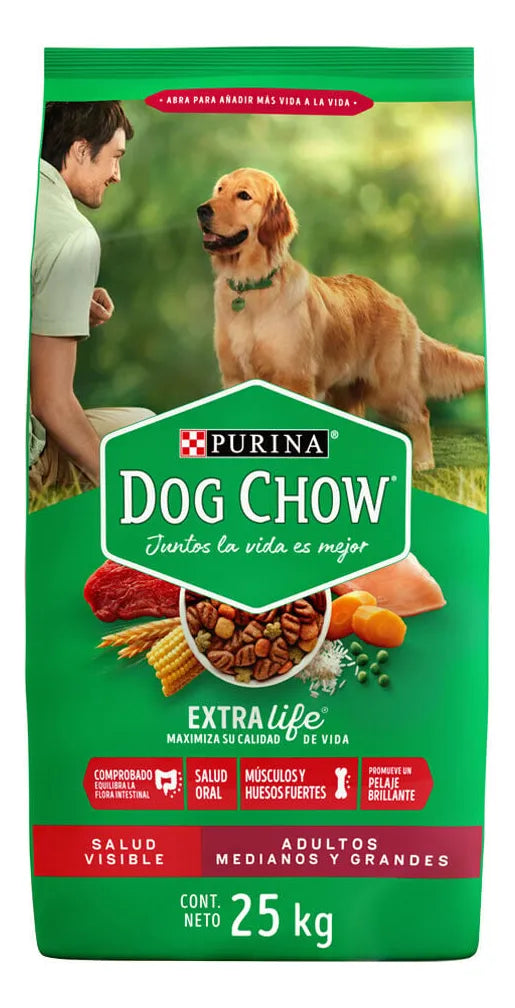 Purina Dog Chow Croqueta Adulto Razas Mediana Y Grande 25 Kg