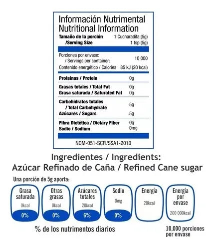 Azúcar Estándar Morena Zulka 25 Kg Sugar