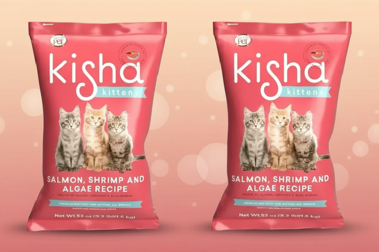 Alimento Premium Gato Kisha Kitten 1.5kg Salmón (2 Bolsas)