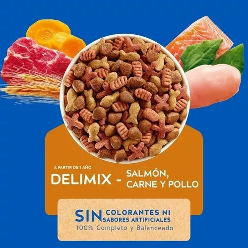 Alimento Gato Purina Cat Chow Salmón, Carne Y Pollo 1.5 Kg
