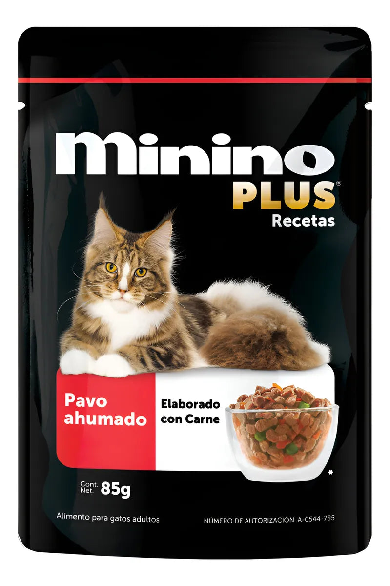 Caja Sobres Mininoplus Carnitas Pavo Pack 24pzs. 85grsc/u