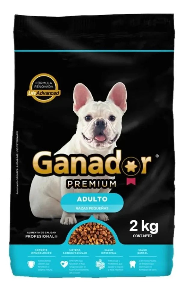 Alimento Ganador Premium Perro Adulto Razas Pequeñas 2kg