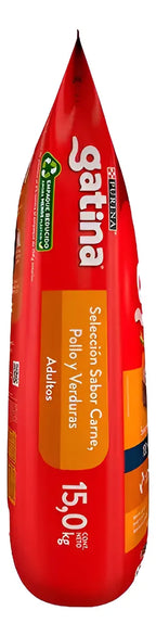 Alimento Gato Gatina 26% Proteina Sabor Pollo Bolsa De 15kg