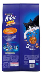 Croquetas Gato Adulto Purina Felix 10kg 30% Prote + 2 Churus