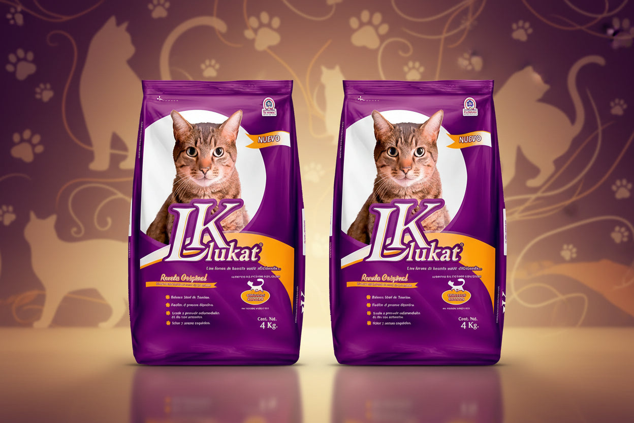 2 Costales Alimento Para Gatos Croquetas Lk Lukat 4kg (8kg)