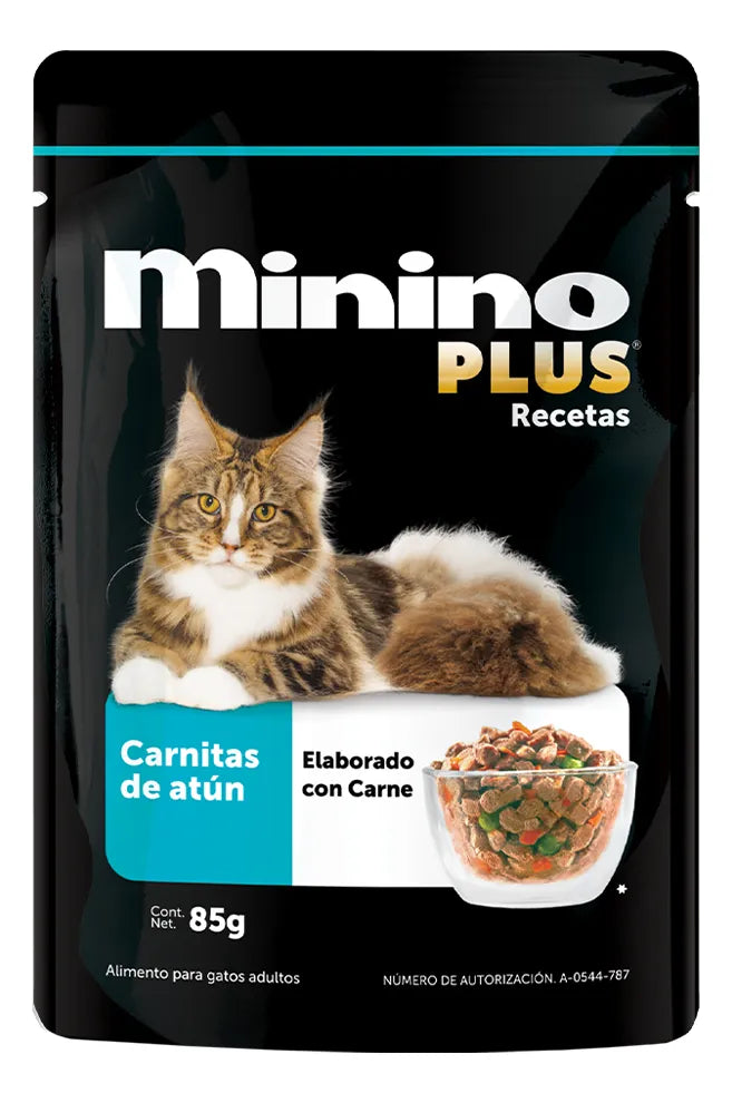 Caja Sobres Mininoplus Carnitas Atún Pack 24pzs. 85grsc/u