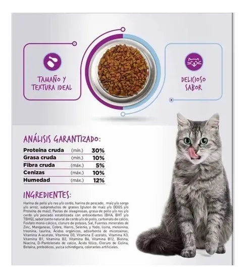 Croqueta Gato Adulto Felicat 15 Kg 30% Proteína Sabor Pollo