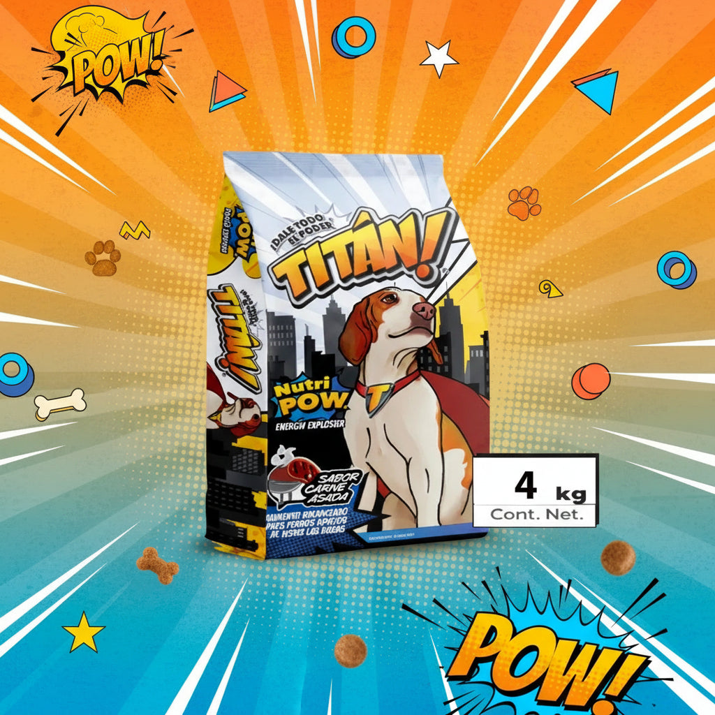 Alimento Perro Croquetas Titan Adulto 2 Bolsa De 4 Kg (8kg)
