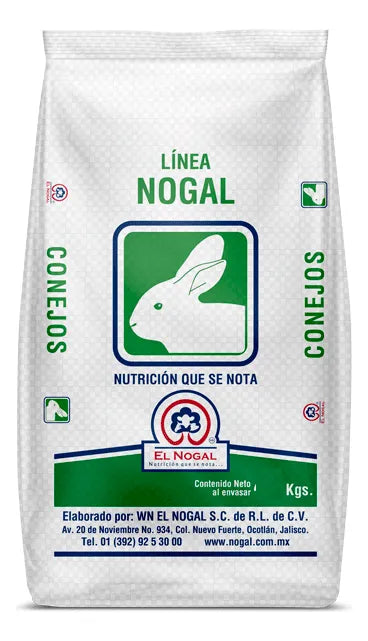 Alimento Conejos Pellets 5kg 15% Proteína Conejina 2 Bolsas