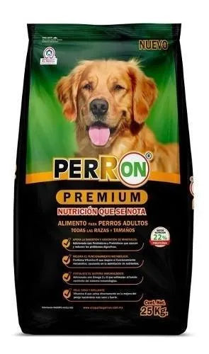 Alimento Perron Premium Premium Para Perro Adulto Todos Los Tamaños Sabor Pollo De 25 Kg