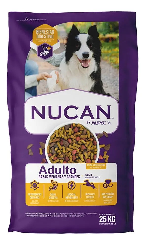 Nucan Adulto 25kg Croquetas Alimento Para Perro By Nupec
