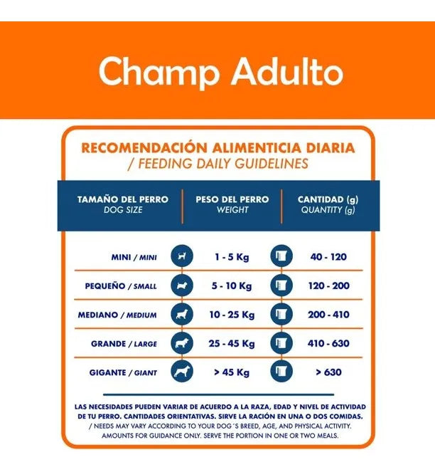 Alimento Para Perro Croquetas Champ Comida 20 Kg Promocion