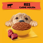 Charola Pedigree Adulto Res/molida Latas 375grs C/u 24 Pzs.
