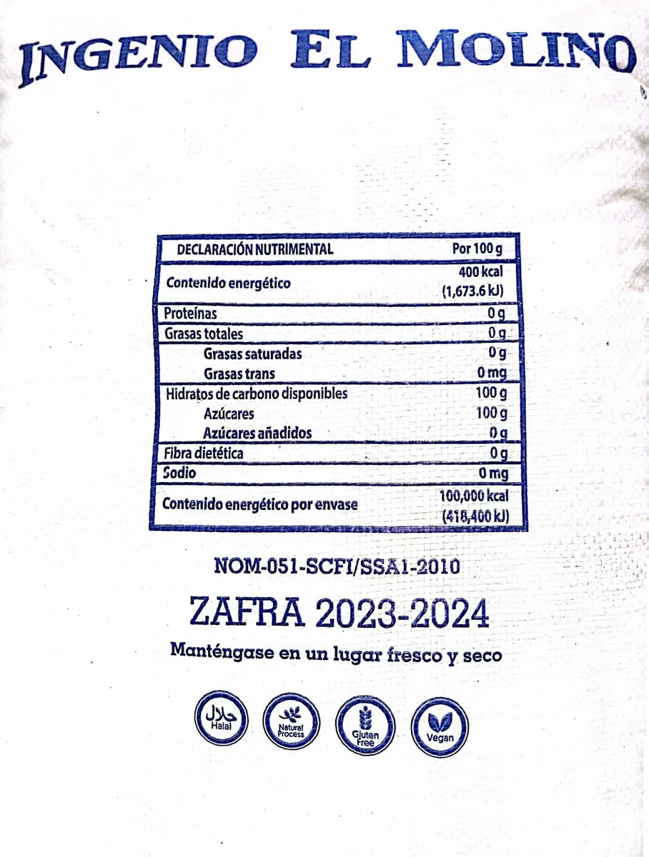 Bulto 25 Kg Azúcar Estándar Blanca Sugar Ingenio - El Molino