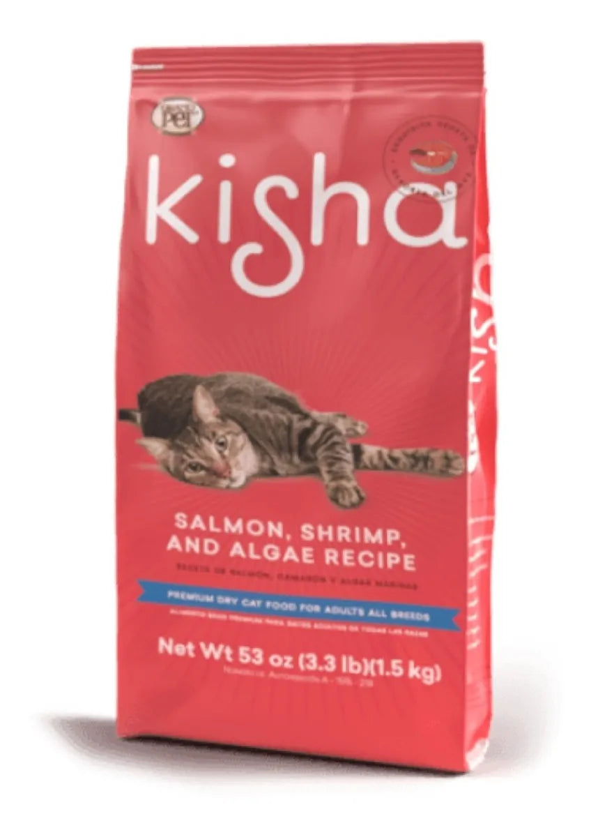Alimento Gato Adulto Kisha 1.5 Kg (2 Bolsas) Salmon Croquet