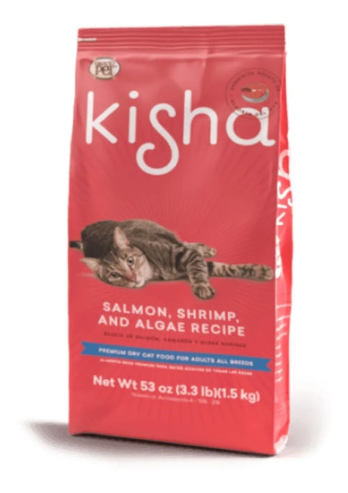 Alimento Gato Adulto Kisha 1.5 Kg (2 Bolsas) Salmon Croquet