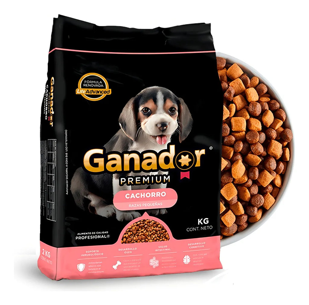 Alimento Ganador Premium Perro Cachorro Raza Pequeña 2kg