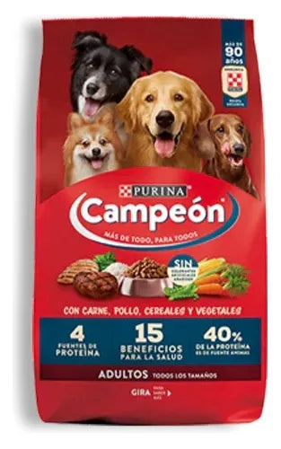 Campeón Recetas Caseras Alimento Para Perro Adulto Todos Los Tamaños Sabor Carne Y Vegetales En Bolsa De 25kg