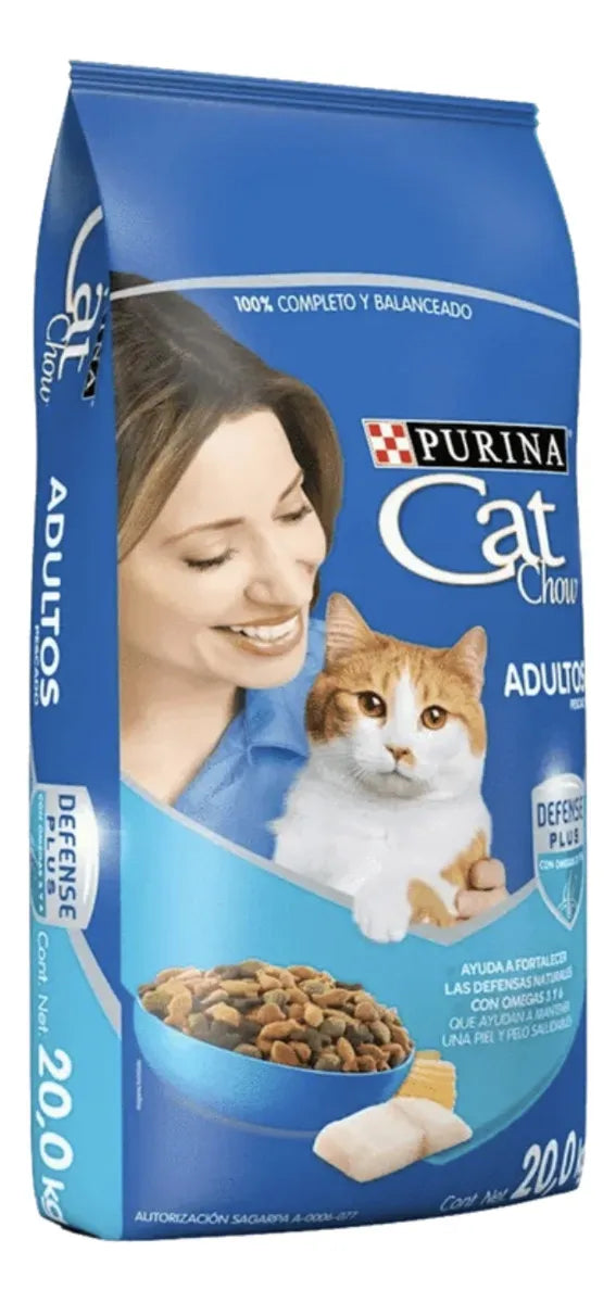 Alimento Gato Adulto Cat Chow Defense Plus 20 Kg Pescado