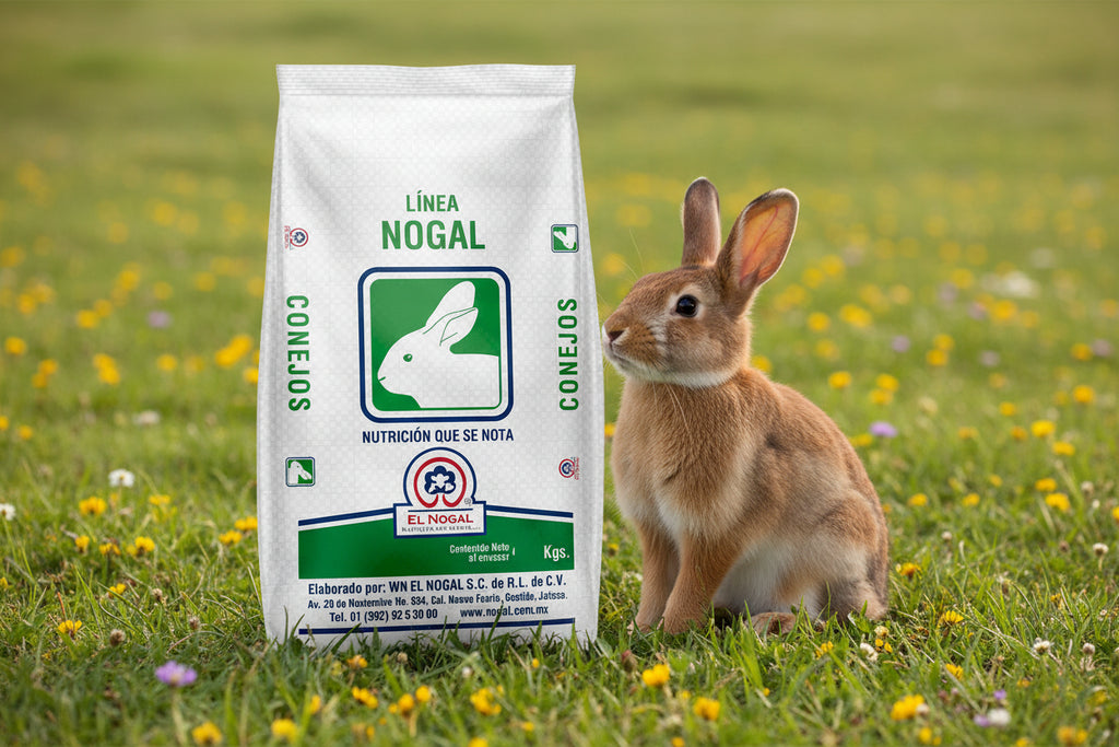 Alimento Conejos Pellets 5kg 15% Proteína Conejina Nogal
