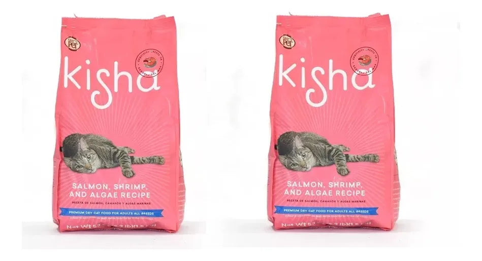 Alimento Gato Adulto Kisha 1.5 Kg (2 Bolsas) Salmon Croquet
