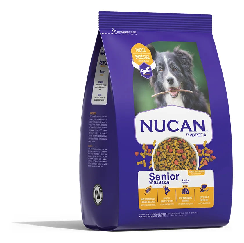 Croqueta Perro Adulto Nucan Senior 15kg - Nupec 27% Proteina