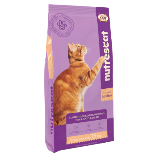 Alimento Grandpet Nutrescat Adulto De 15kg + Arena Kisha 2kg