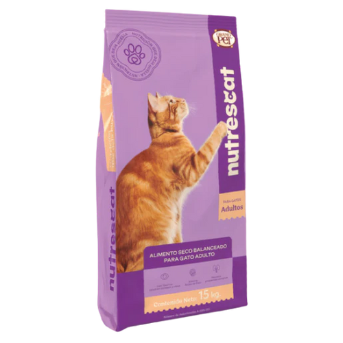 Alimento Grandpet Nutrescat Adulto De 15kg + Arena Kisha 2kg