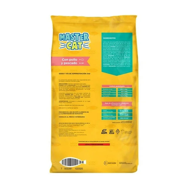Alimento Master Cat Croquetas Para Gato 15 Kg Pollo/pescado
