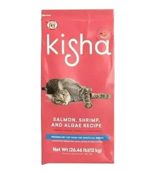 Kisha Premium Adulto 12 Kg Sabor Salmón + Arena 2 Kg Regalo