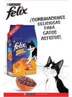 Croquetas Gato Adulto Purina Felix 10kg 30% Prote + 2 Churus