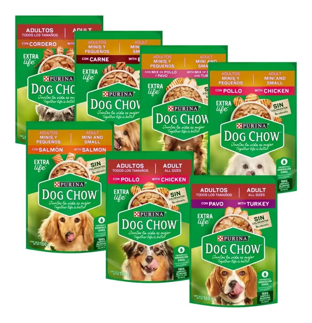 Dog Chow Adulto Medianos Y Grandes 25 Kg + 6 Sobres