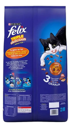 Croquetas Gato Adulto Purina Felix 10kg 30% Prote + 2 Churus