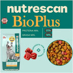 Croqueta Perro adulto Nutrescan Bioplus 25 Kg - 21% Proteína